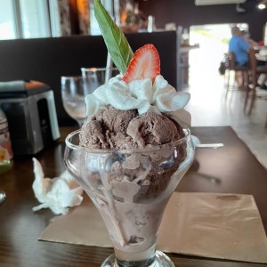 helado de chocolate