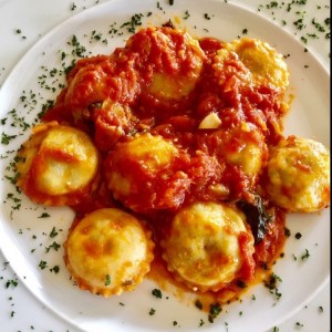 raviolis de espinaca