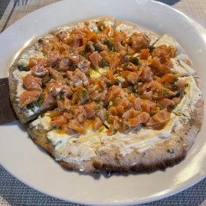 pizza de salmon