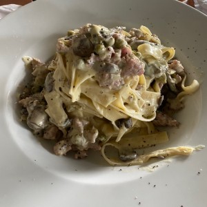 Fettuccine alla norcina