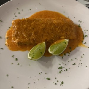 Corvina al ajillo 