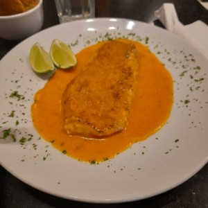 filete corvina a ajillo