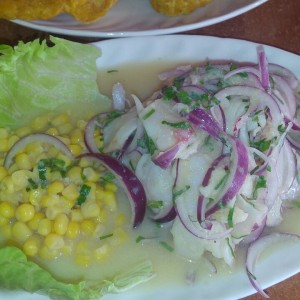 Ceviche de corvina