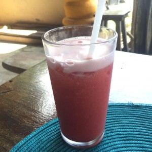 Jugo de fresa