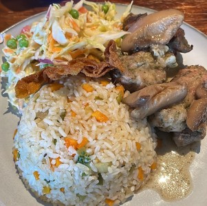 Menu luch con arroz yam chau