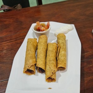 flautas de carne