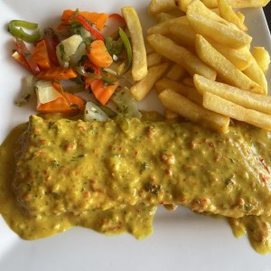 filete de pescado al curry