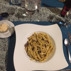 fetuccini a la carbonara