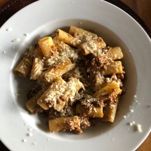 Rigatoni al Ragu de osobuco!