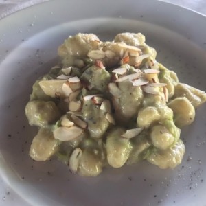 gnocchi con puerro