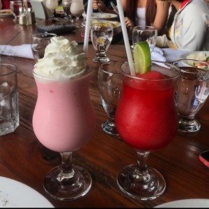 Milkshake de Fresa y Daiquiri de Fresa