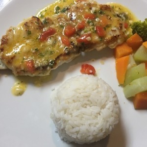 corvina al ajillo