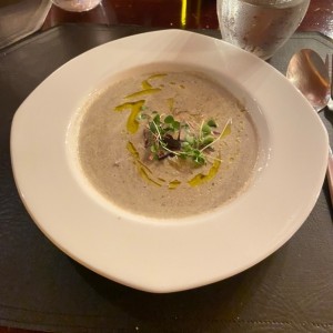 Crema de hongos 