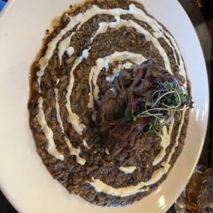 Risoto con estofado de carne