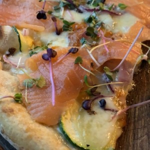 Pizza de Salmon