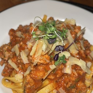 Pasta con chorizo 