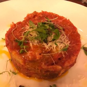 parmigiana de berenjena - plato fuerte