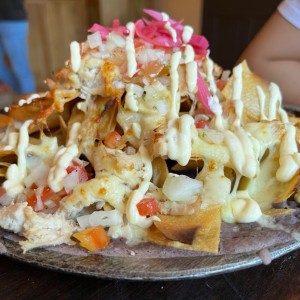 Nachos con pollo 