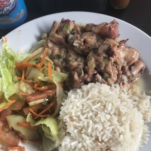 Pulpo en salsa de coco 