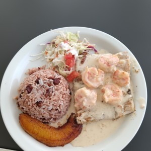 Filete de pescado relleno 