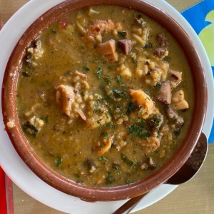 Guacho de mariscos 