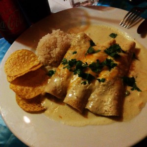 enchiladas de pollo en salsa verde 