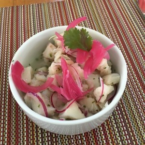 Ceviche de corvina