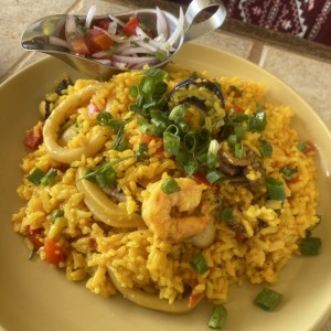 Arroz mariscos