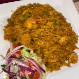 Arroz con camarones