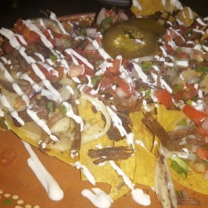 Nachos con carne