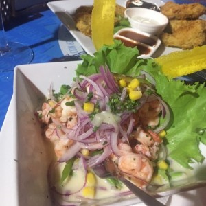 ceviche de camaron al estilo peruano 