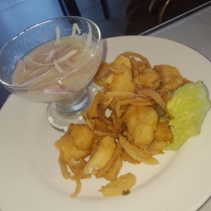 Ceviche frito de Corvina