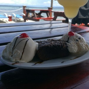 Brownie con Helado de vainilla