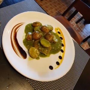 Mero en salsa verde