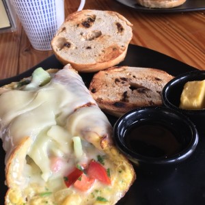 omelete con hongos 