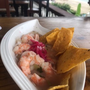 Ceviche de camarones 