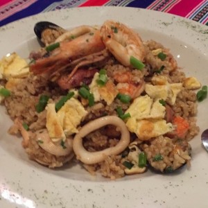 arroz chaufa de mariscos