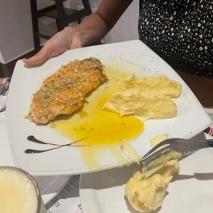 Corvina al ajillo