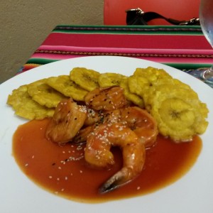 Langostinos con salsa de tamarindo