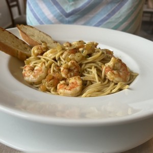 Pasta con Camarones 