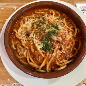 Spaguetti a la Bolognesa