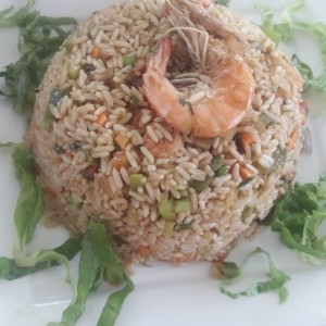 arroz con camarones