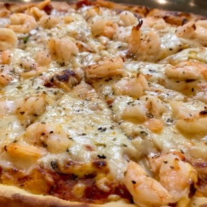 pizza de camarones