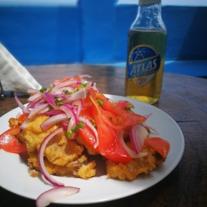 ceviche de corvina frito