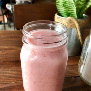 Smoothie fresa coco