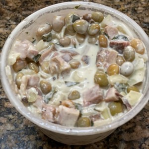 ceviche de guandu y costilla ahimada