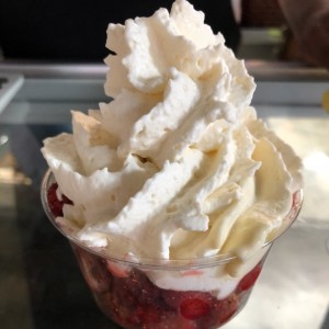 fresas con crema