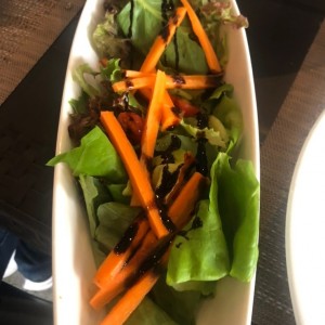 Ensalada con vinagreta balsamica