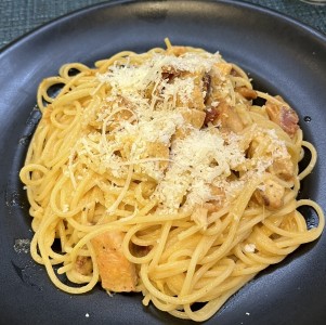 A la carbonara con pollo 