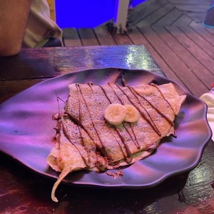 Crepes de nutella y platano deliciosos